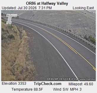 OR86 at Halfway Valley EB